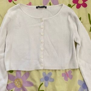white althea brandy melville cardigan
